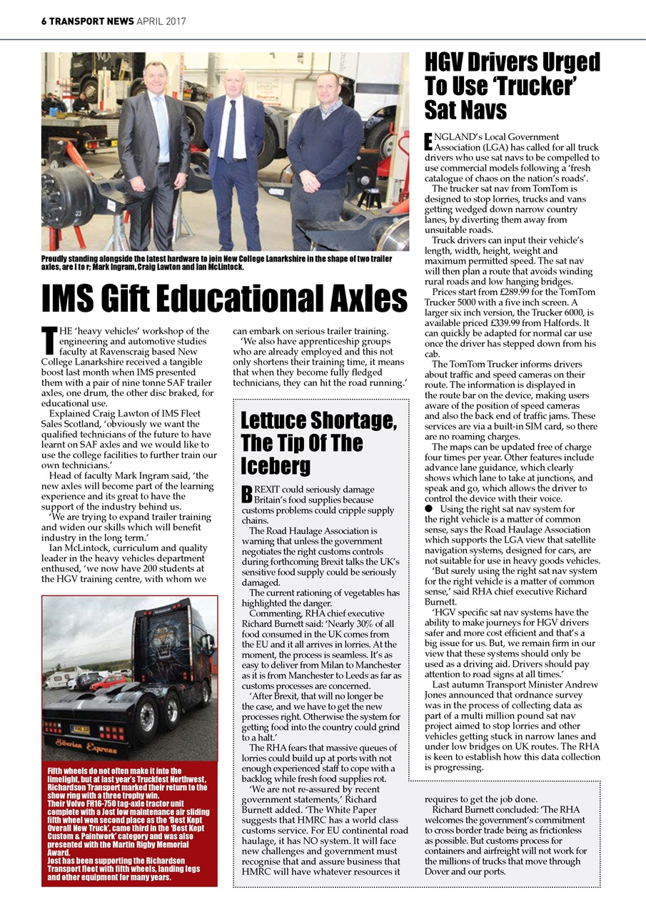 Transport News Preview Pages