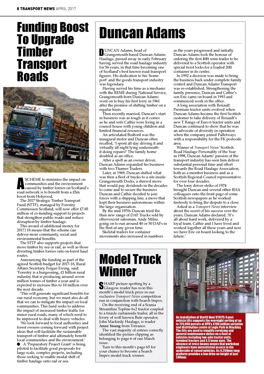 Transport News Preview Pages