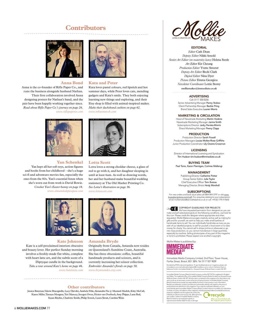 Mollie magazine Preview Pages