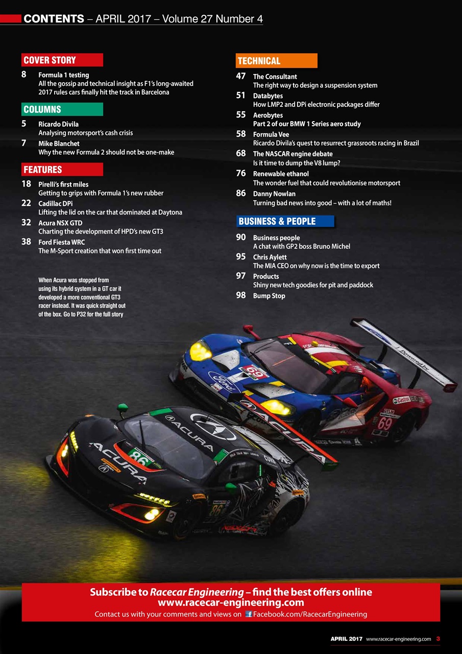 Racecar Engineering Preview Pages