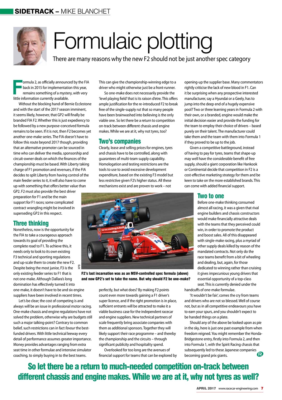 Racecar Engineering Preview Pages