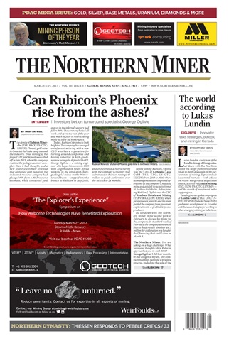 The Northern Miner issue Vol. 103 No. 5