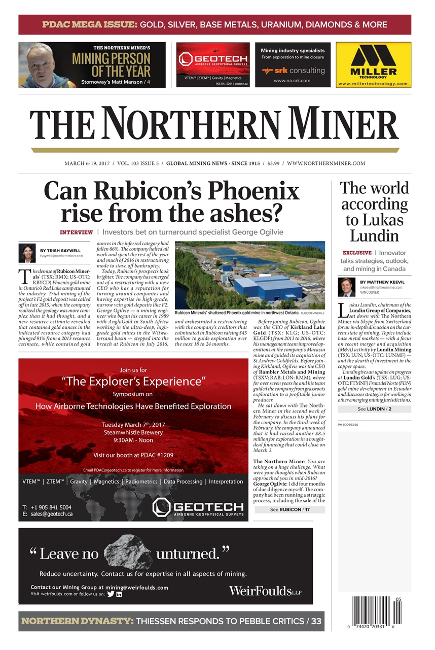 The Northern Miner Preview Pages