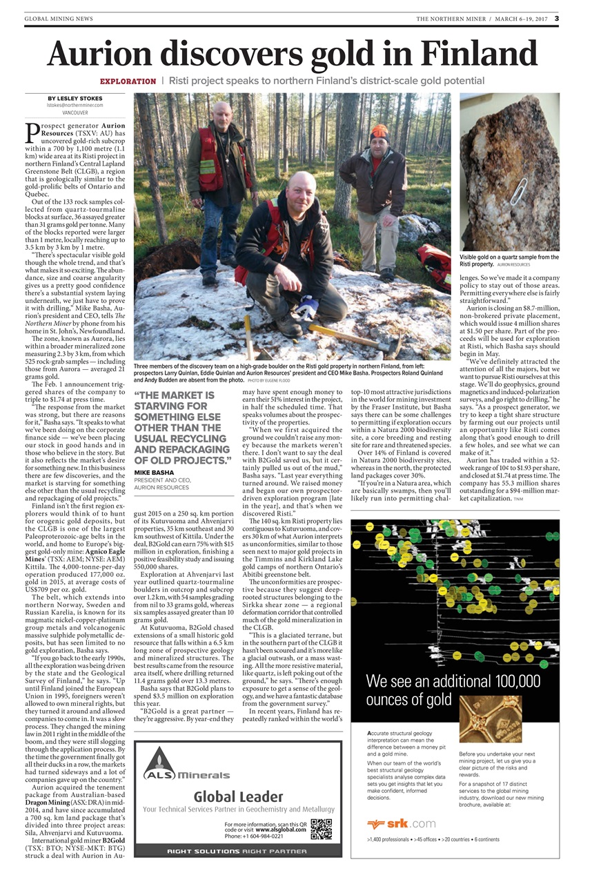 The Northern Miner Preview Pages