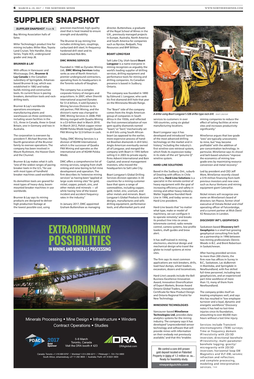 The Northern Miner Preview Pages