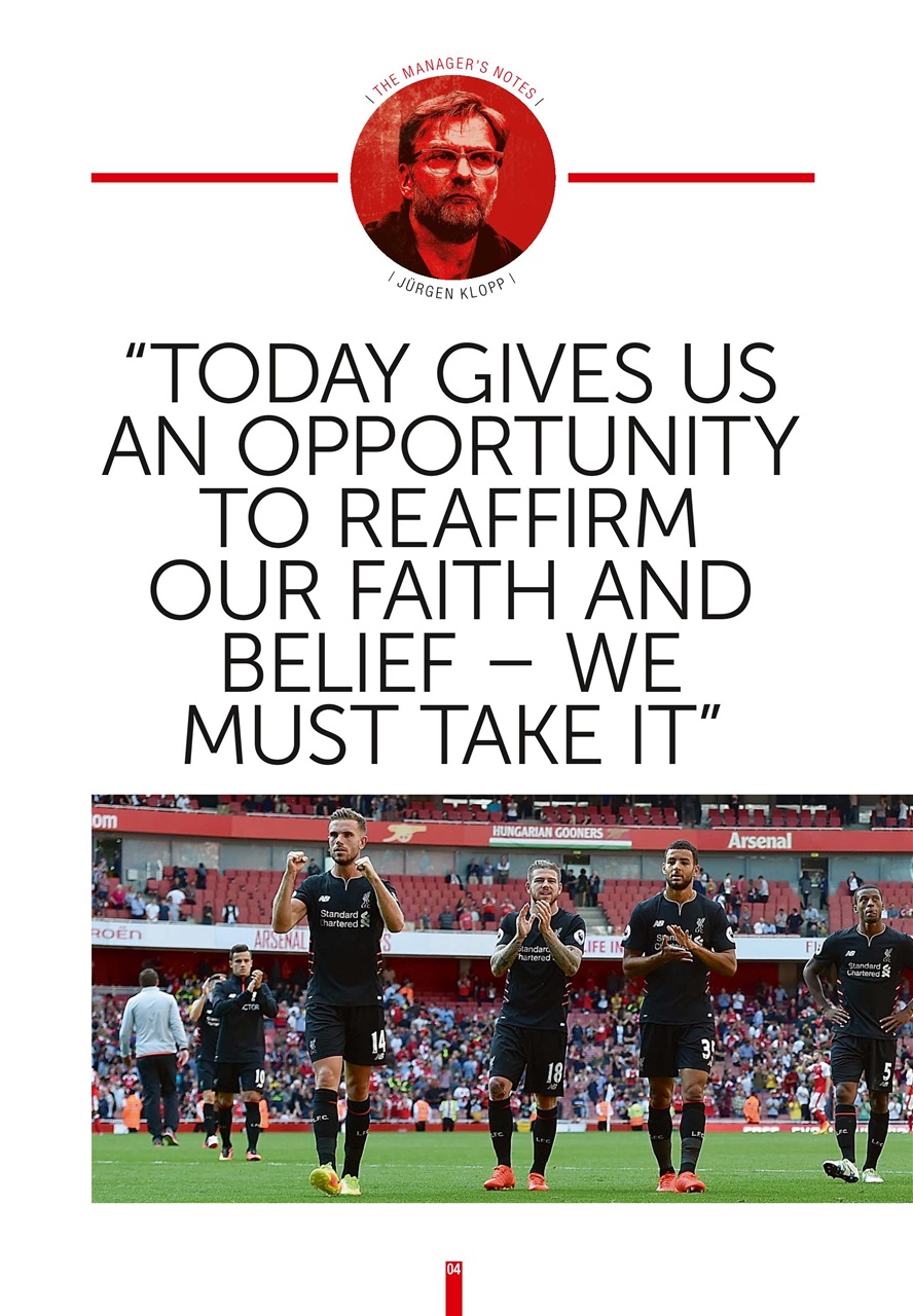 Liverpool FC Programmes Preview Pages