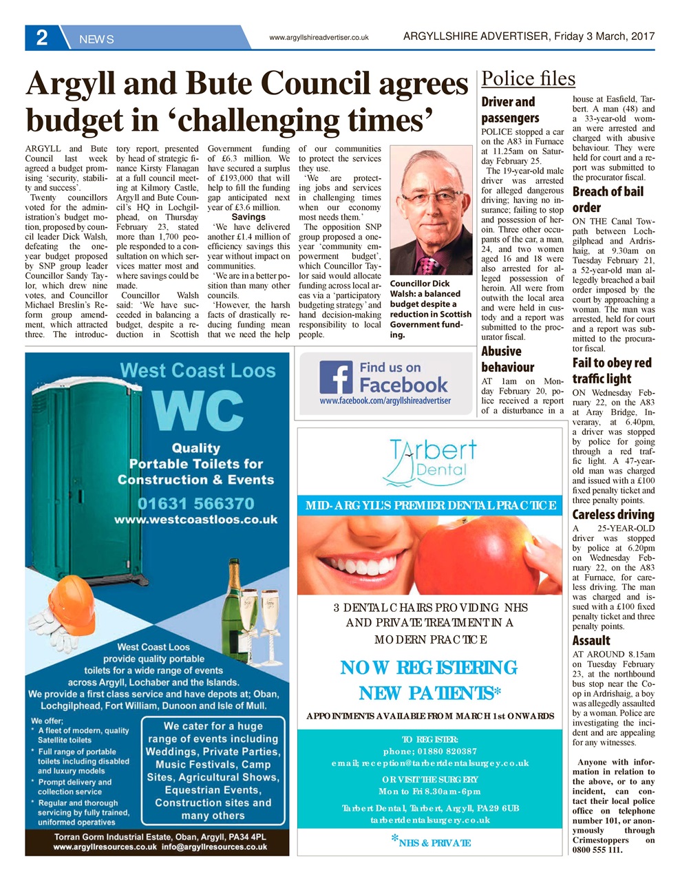 Argyllshire Advertiser Preview Pages