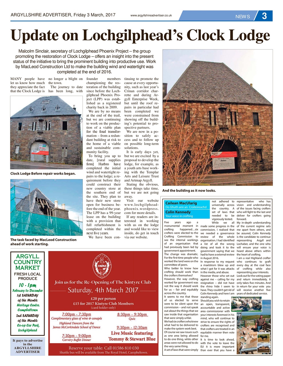 Argyllshire Advertiser Preview Pages