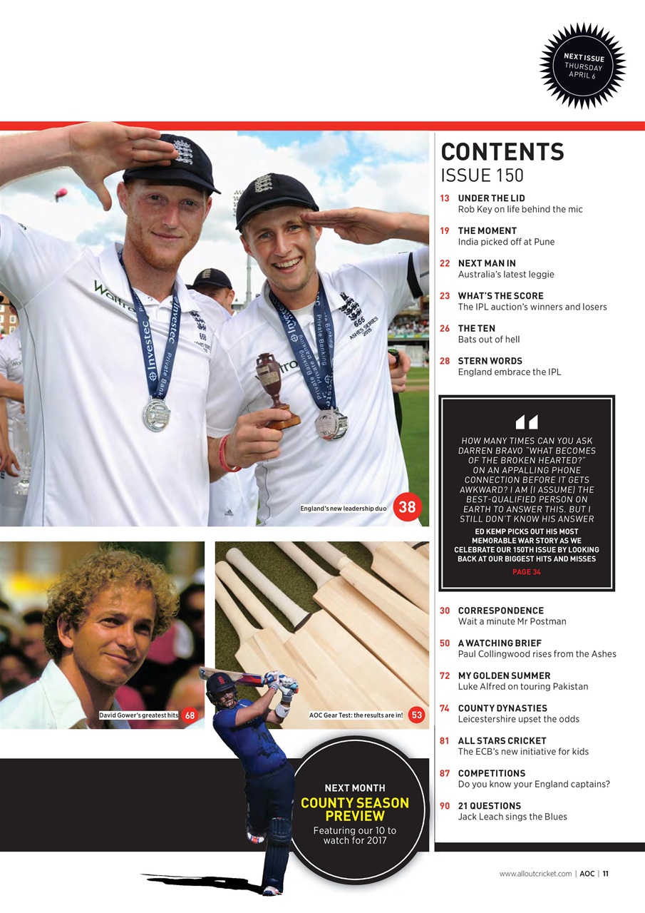 Wisden Cricket Monthly Preview Pages