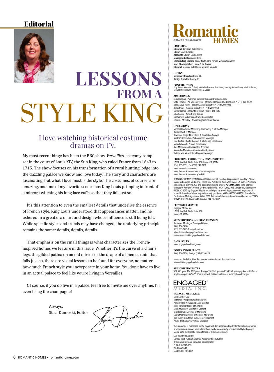 Romantic Homes Preview Pages