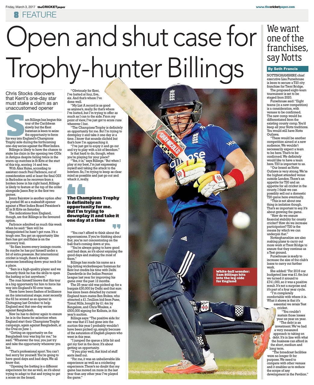 The Cricket Paper Preview Pages