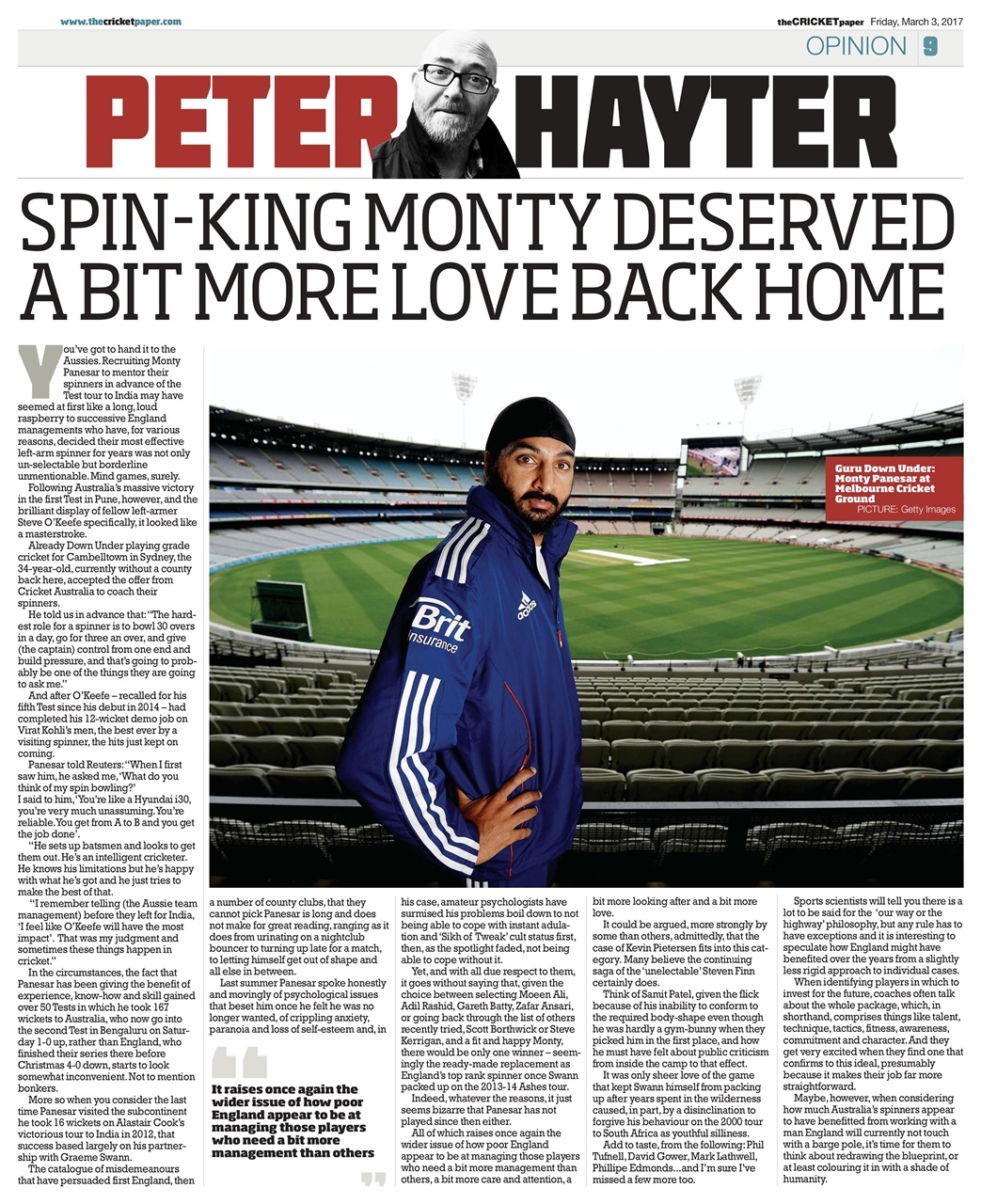 The Cricket Paper Preview Pages