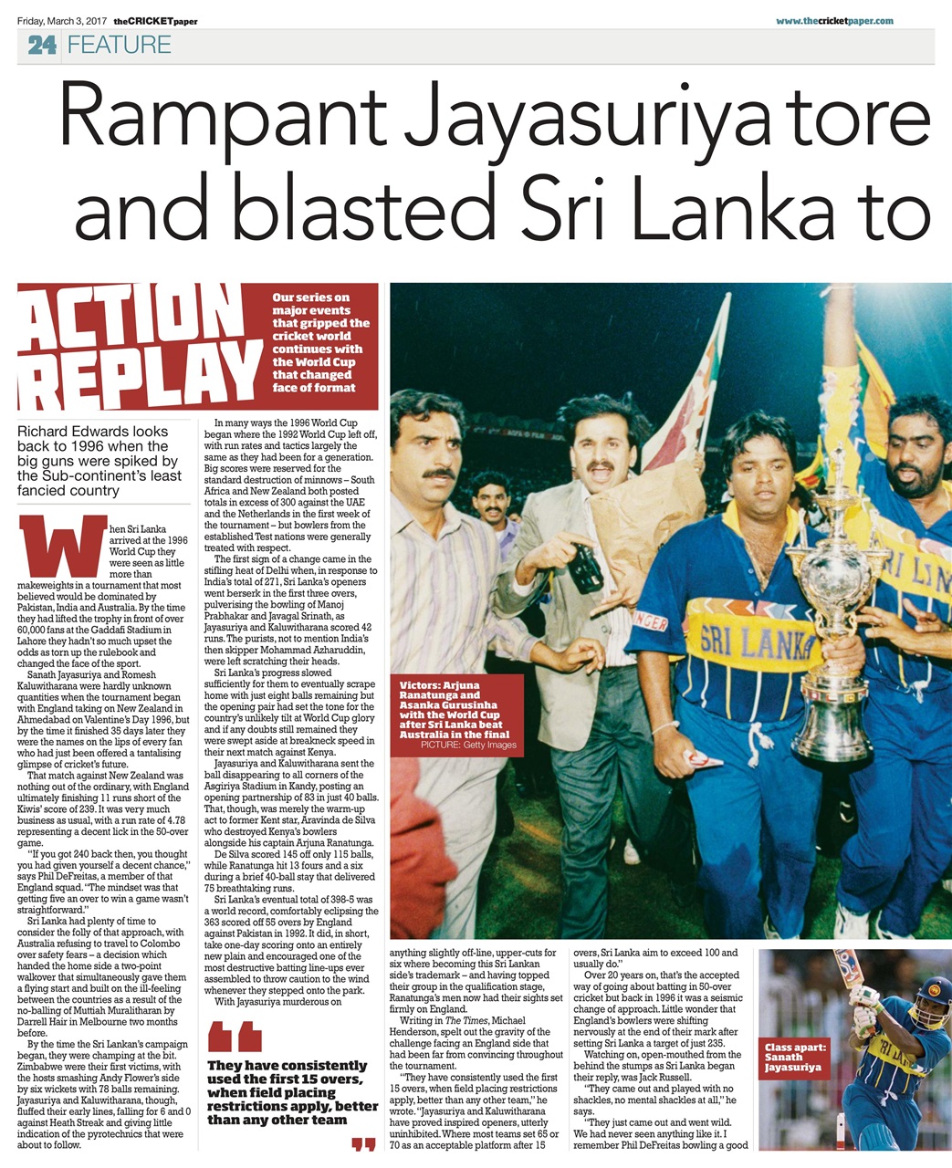 The Cricket Paper Preview Pages