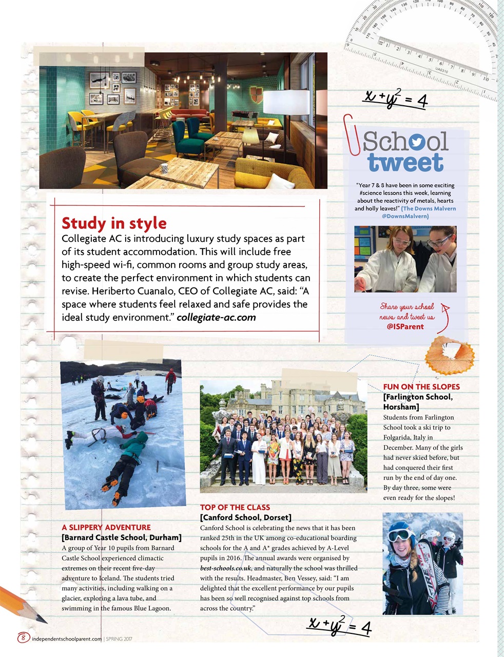 Independent School Parent Preview Pages
