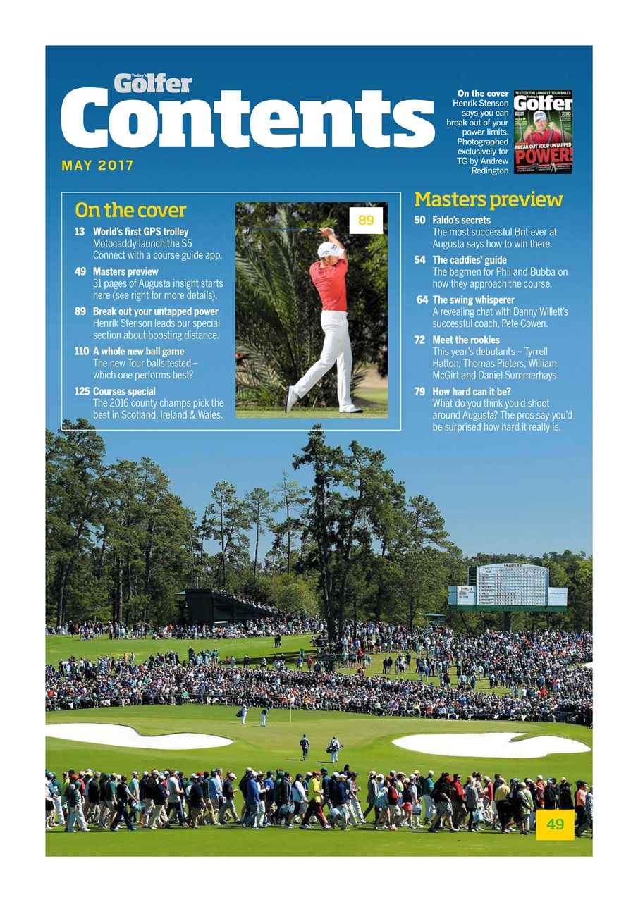 Today's Golfer Preview Pages