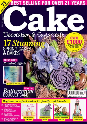 Cake Decoration & Sugarcraft Magazine issue April 2017