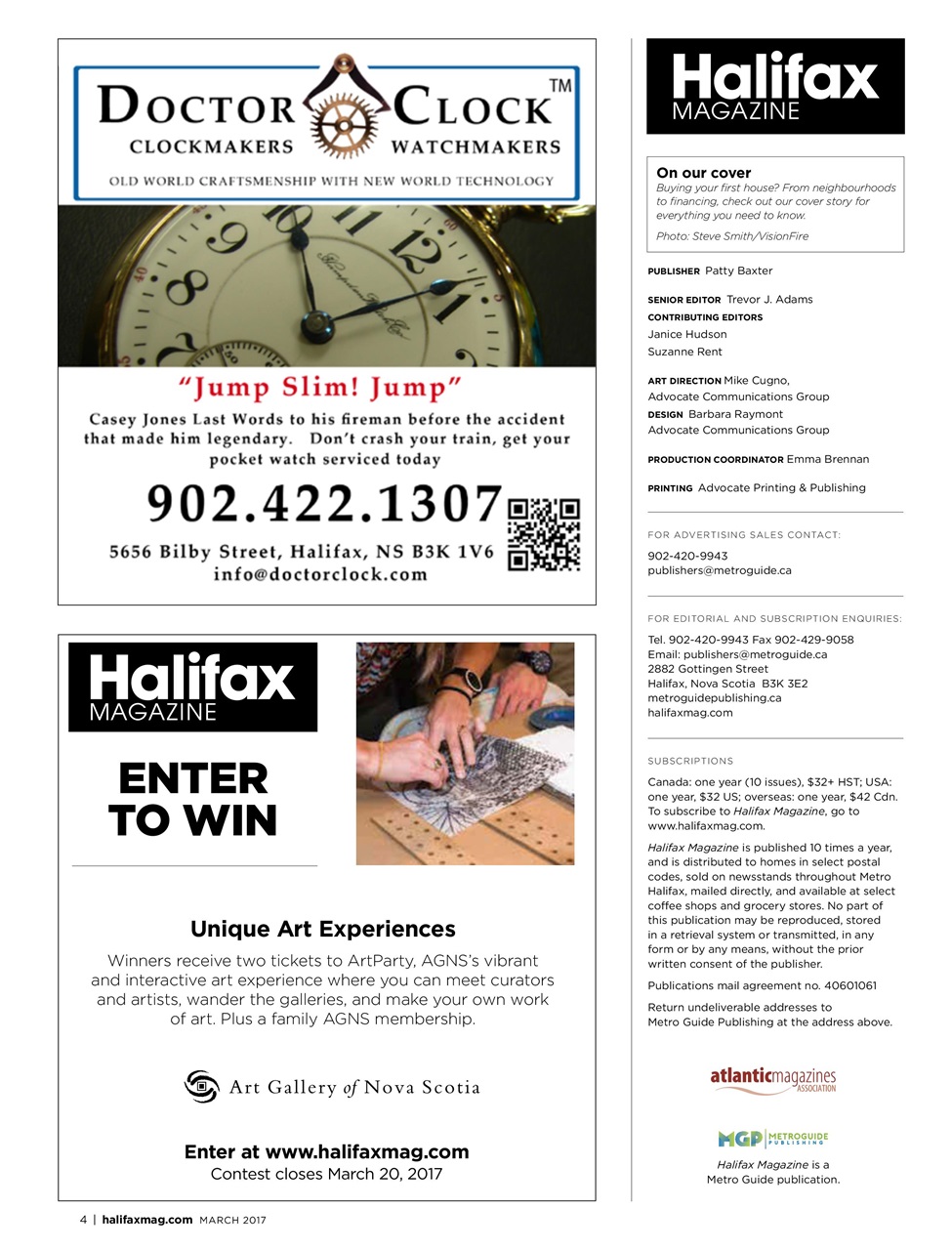 Halifax Magazine Preview Pages