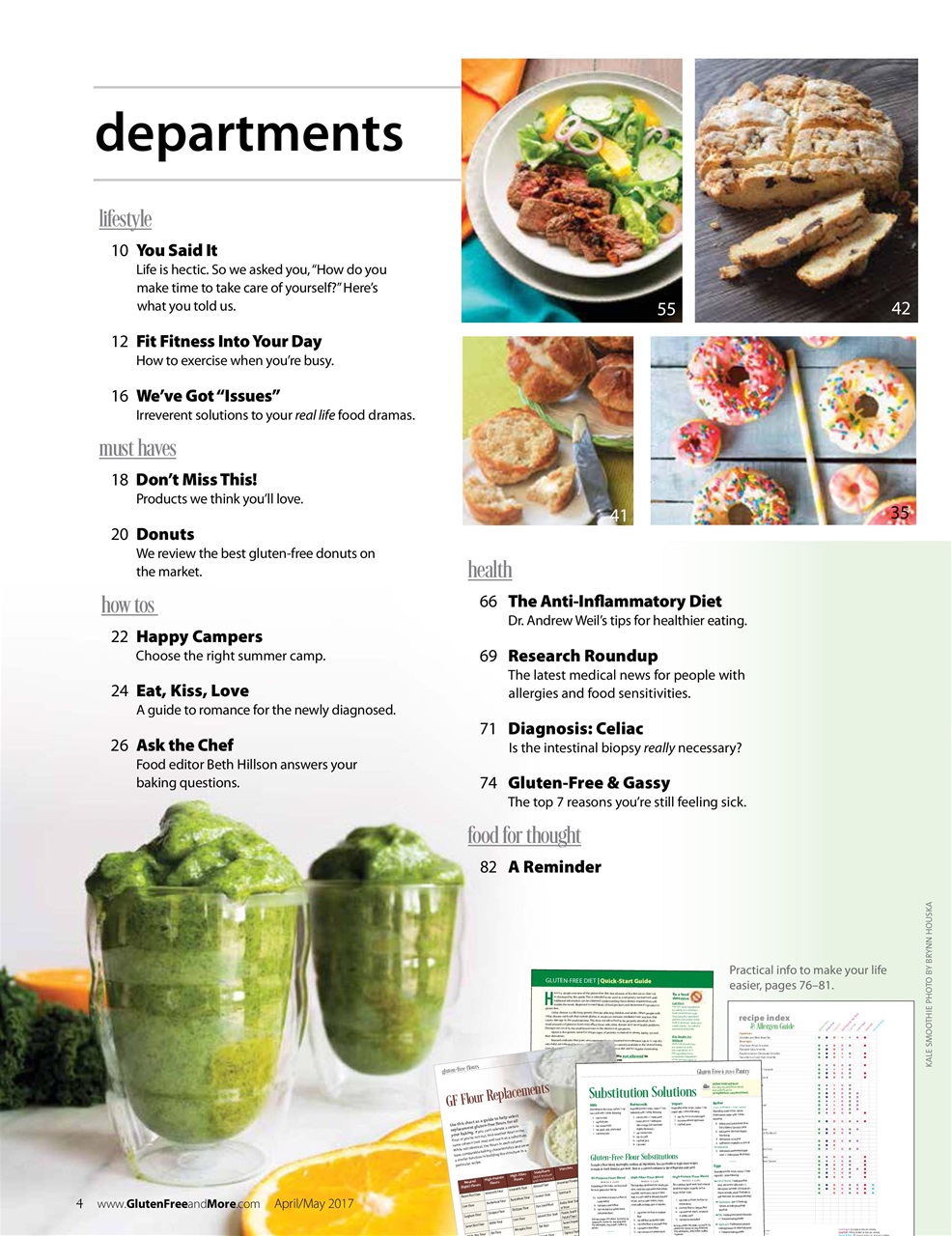 Gluten Free & More Preview Pages