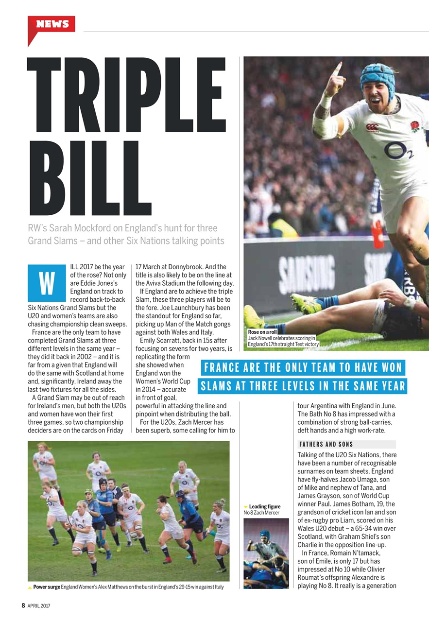 Rugby World Preview Pages