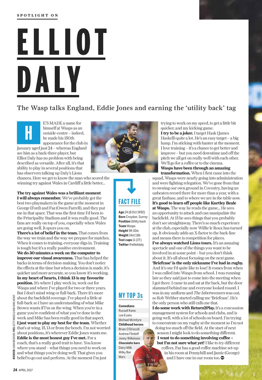 Rugby World Preview Pages