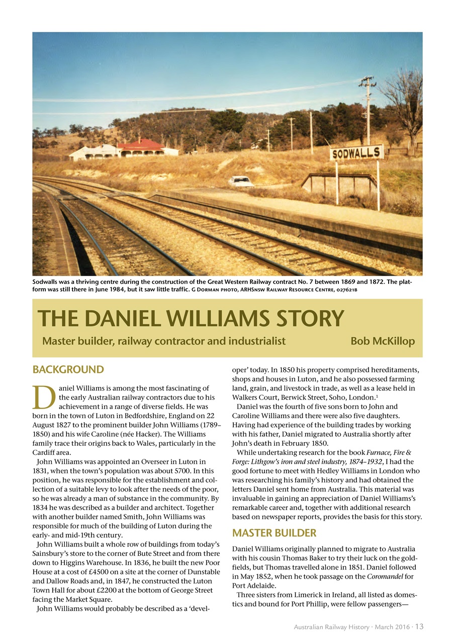 Australian Railway History Preview Pages