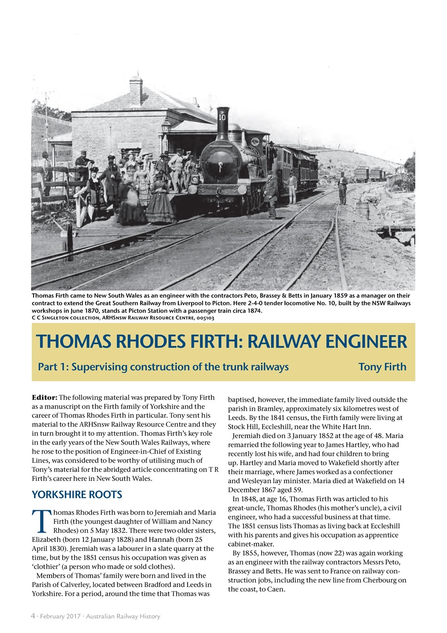Australian Railway History Preview Pages