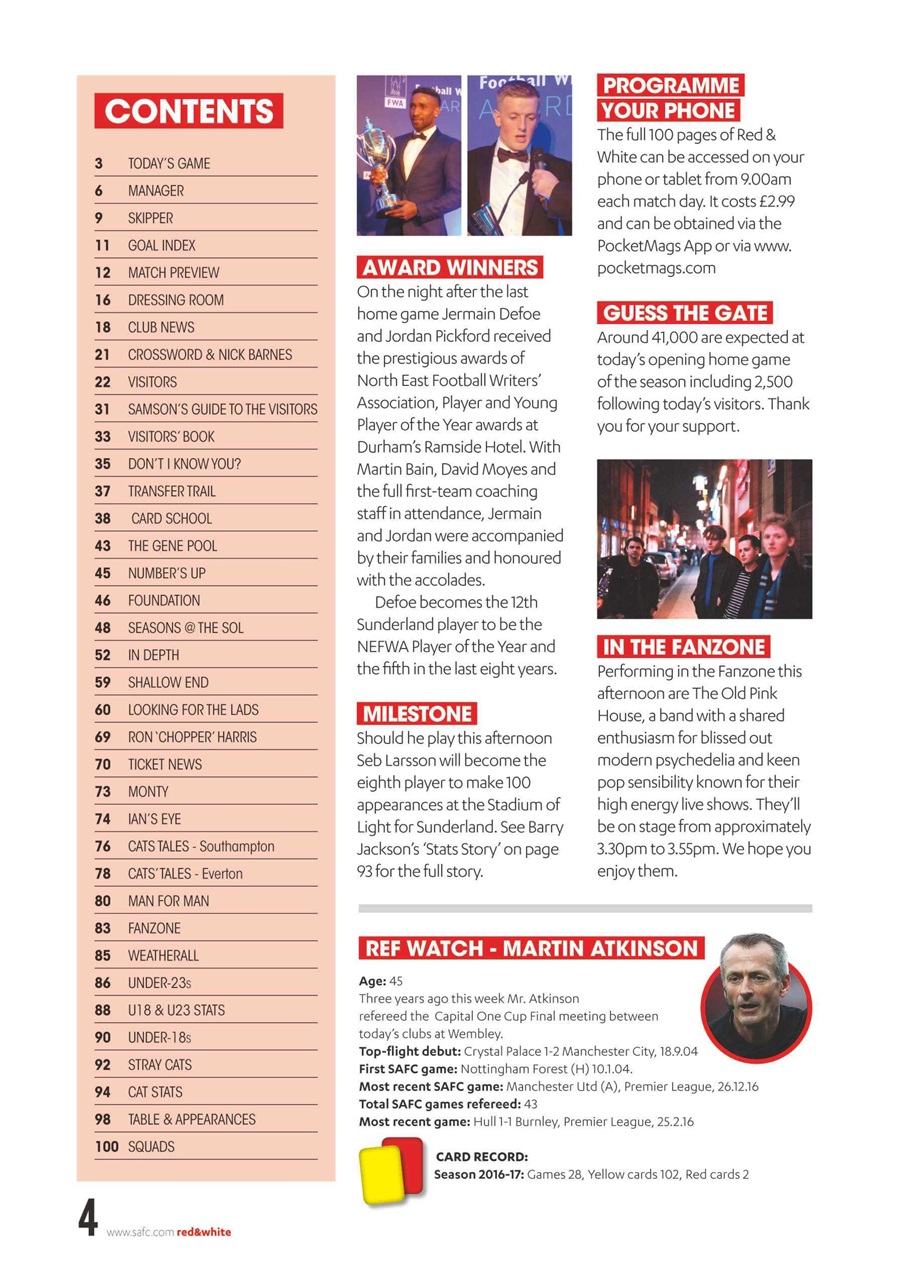 Sunderland FC Preview Pages