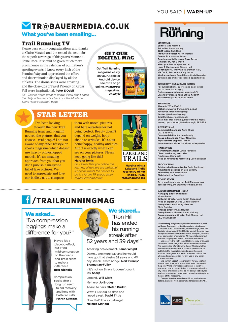 Trail Running Preview Pages