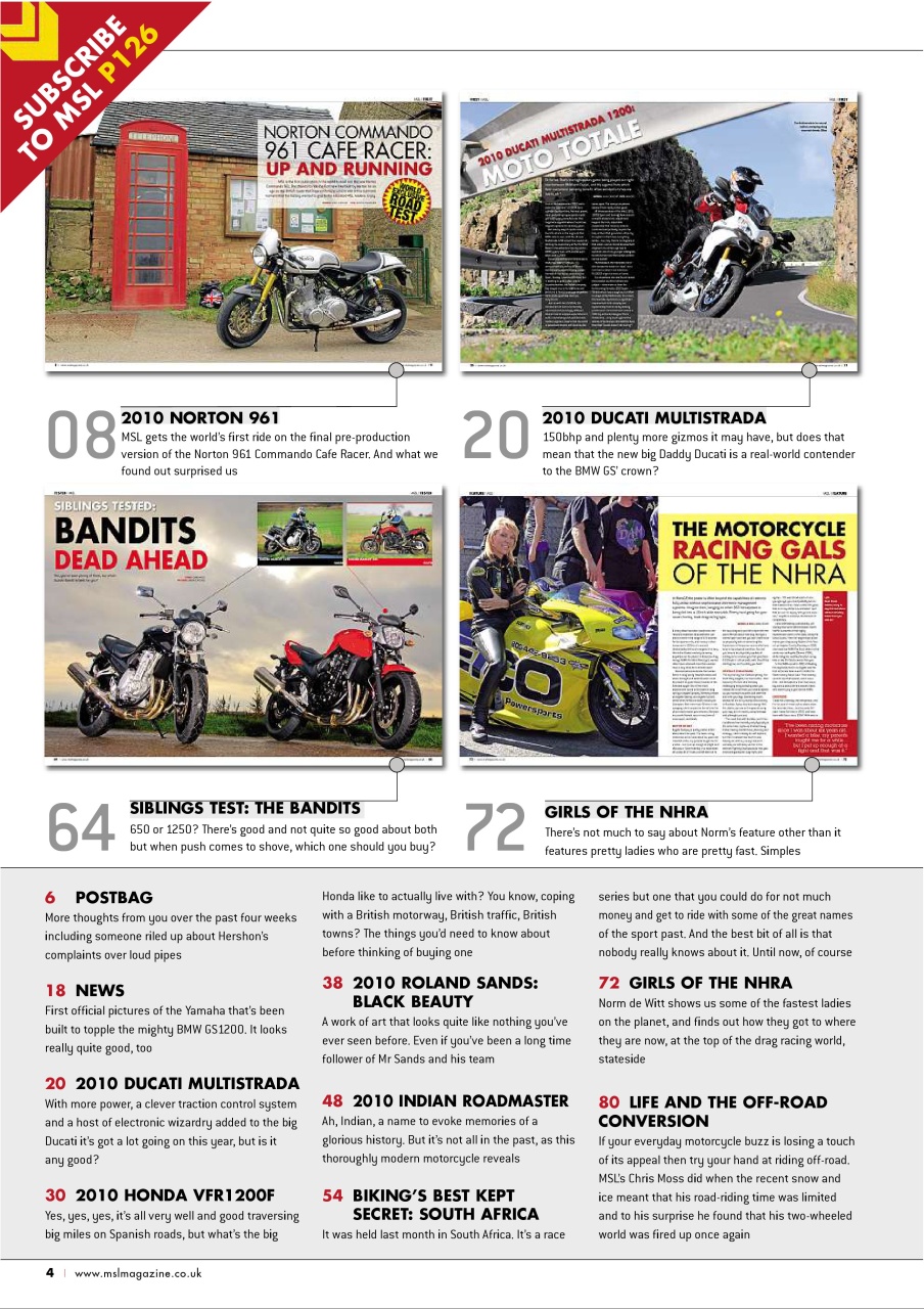 Motorcycle Sport & Leisure Preview Pages