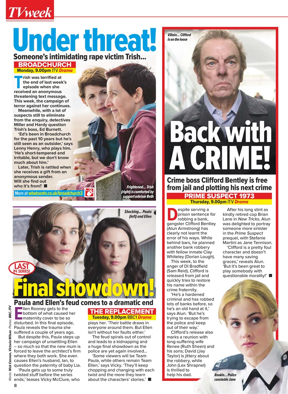 What's on TV Preview Pages