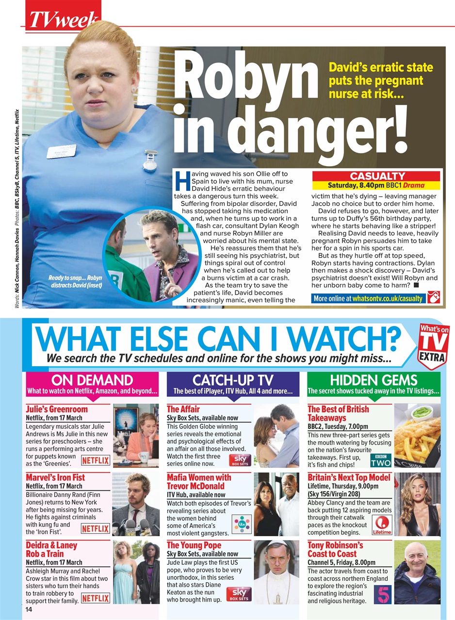 What's on TV Preview Pages