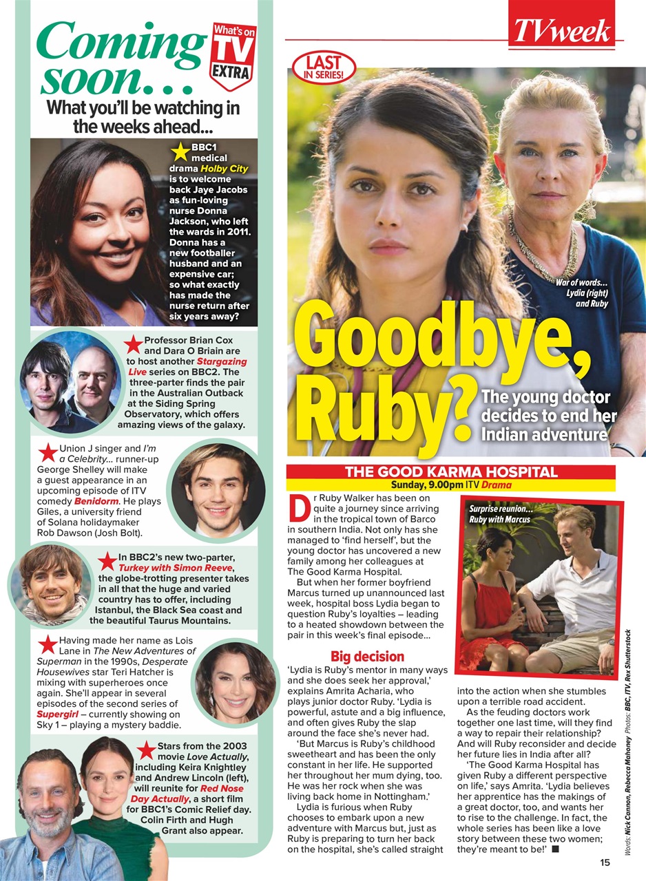 What's on TV Preview Pages