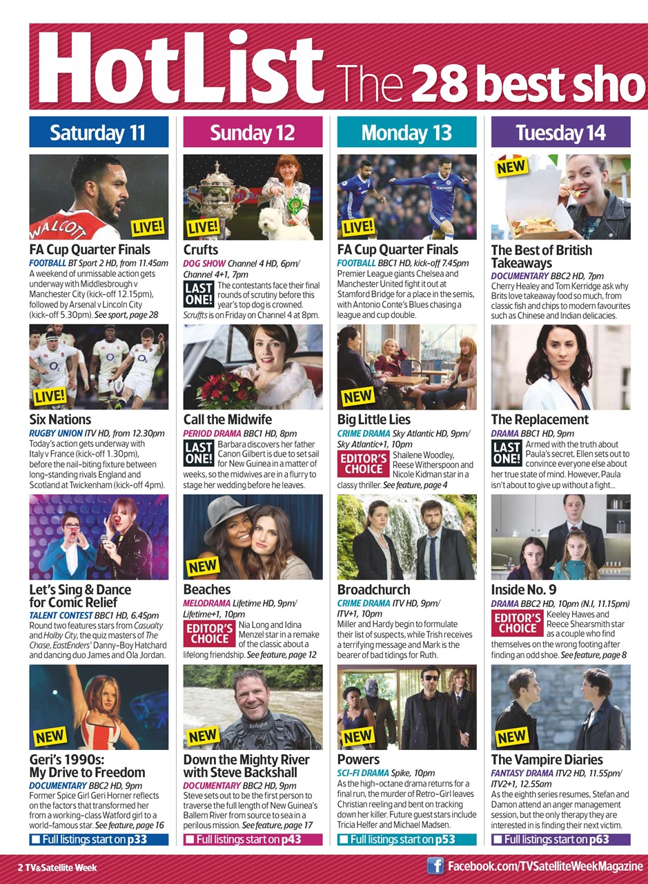 TV & Satellite Week Preview Pages