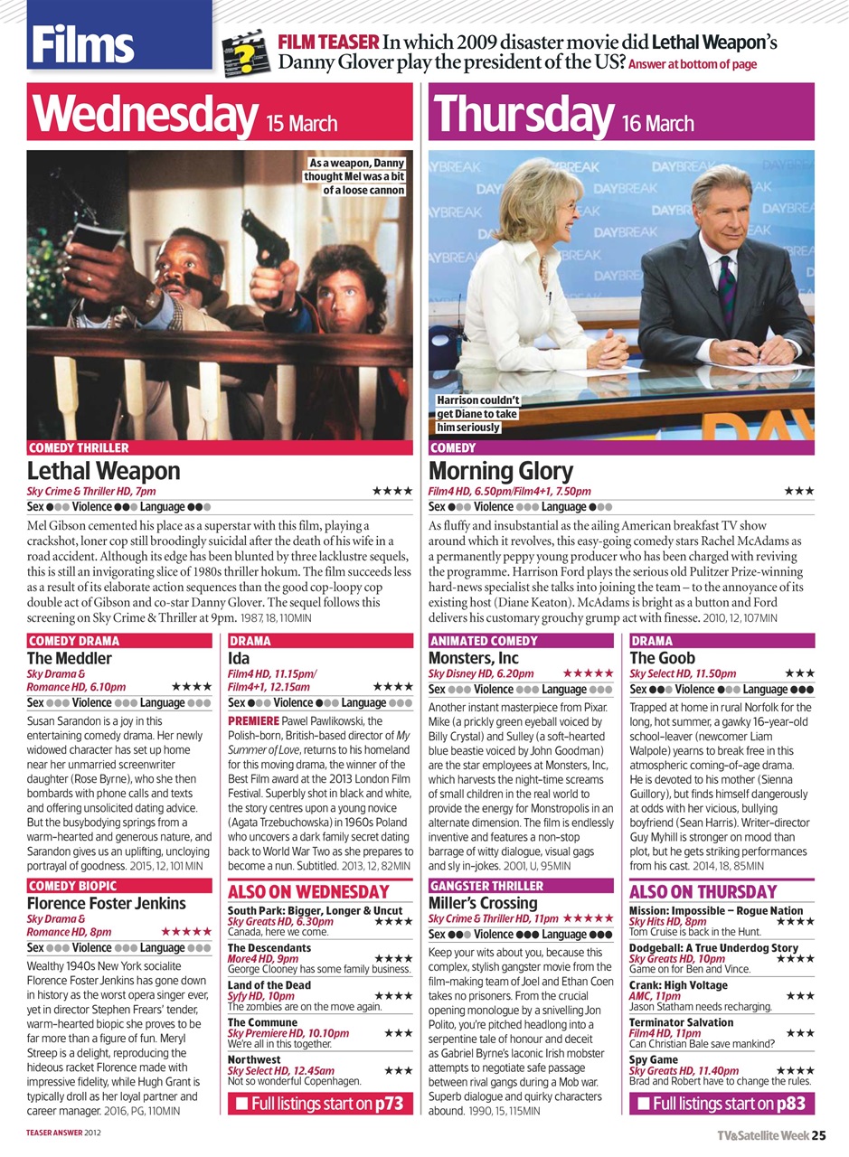 TV & Satellite Week Preview Pages