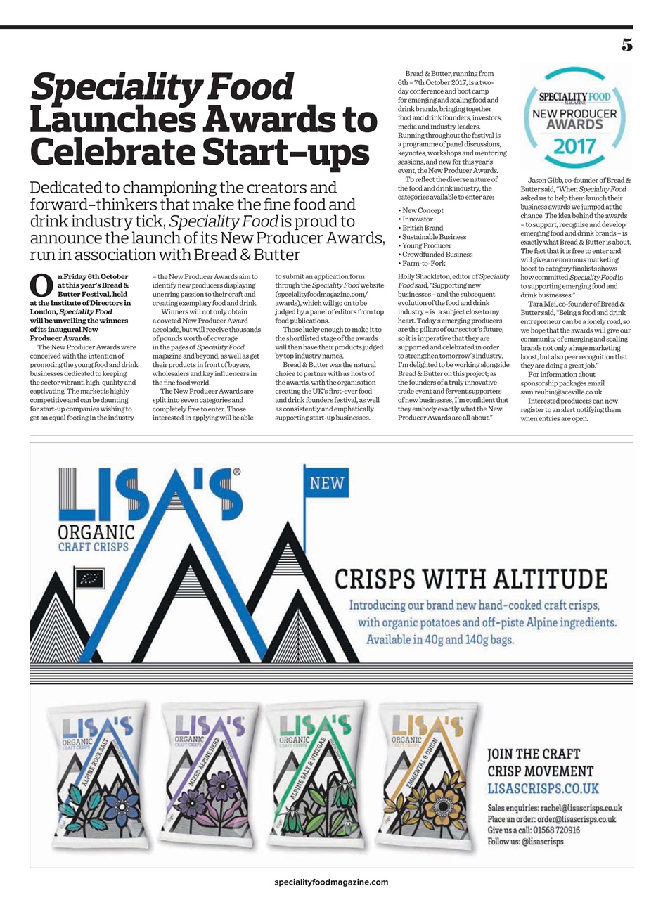 Speciality Food Preview Pages