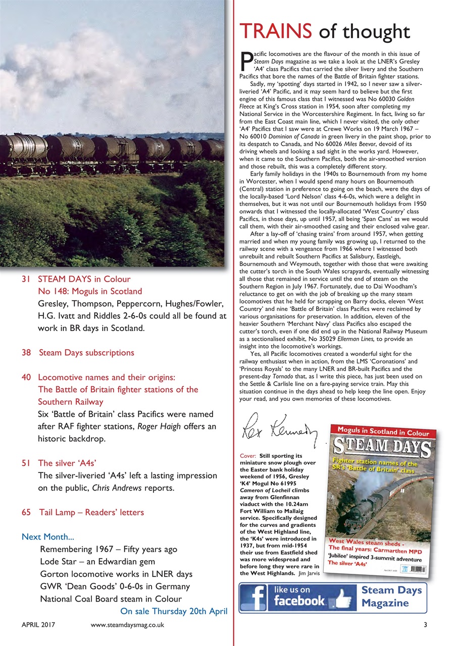 Steam Days Preview Pages