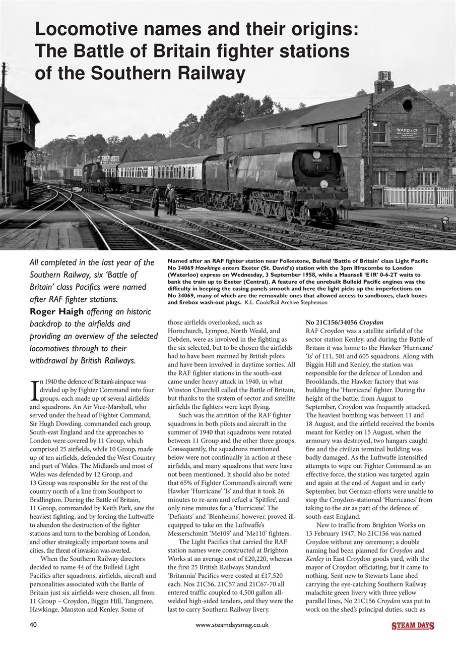 Steam Days Preview Pages