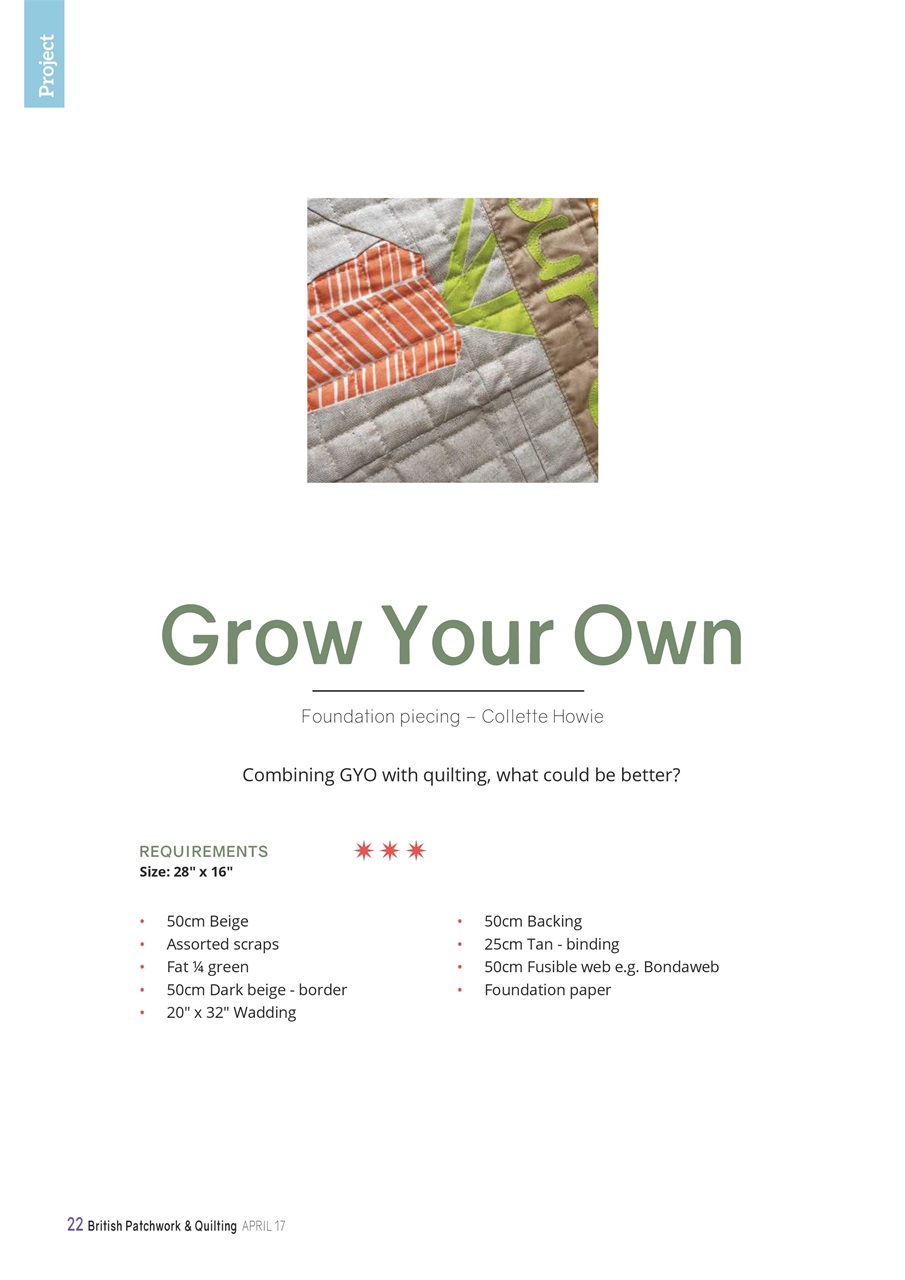 Patchwork and Quilting Preview Pages