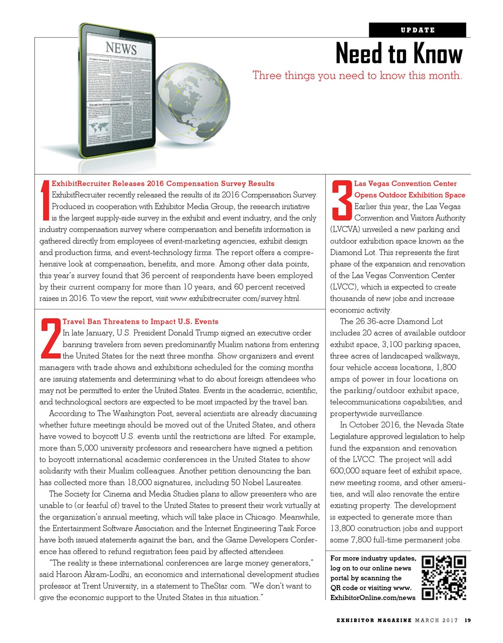 EXHIBITOR Magazine Preview Pages