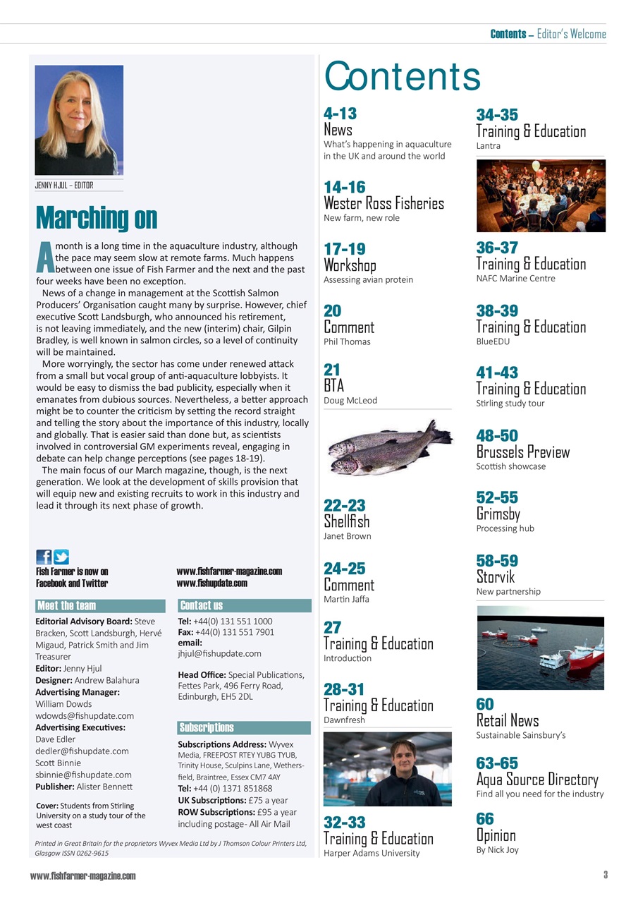 Fish Farmer Magazine Preview Pages