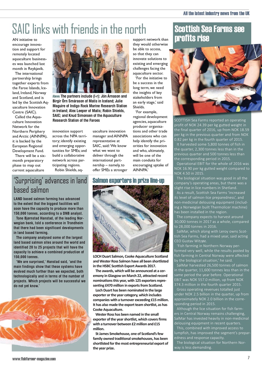 Fish Farmer Magazine Preview Pages
