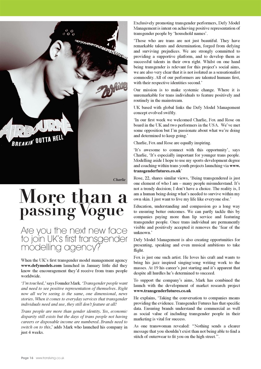 Transliving Magazine Preview Pages