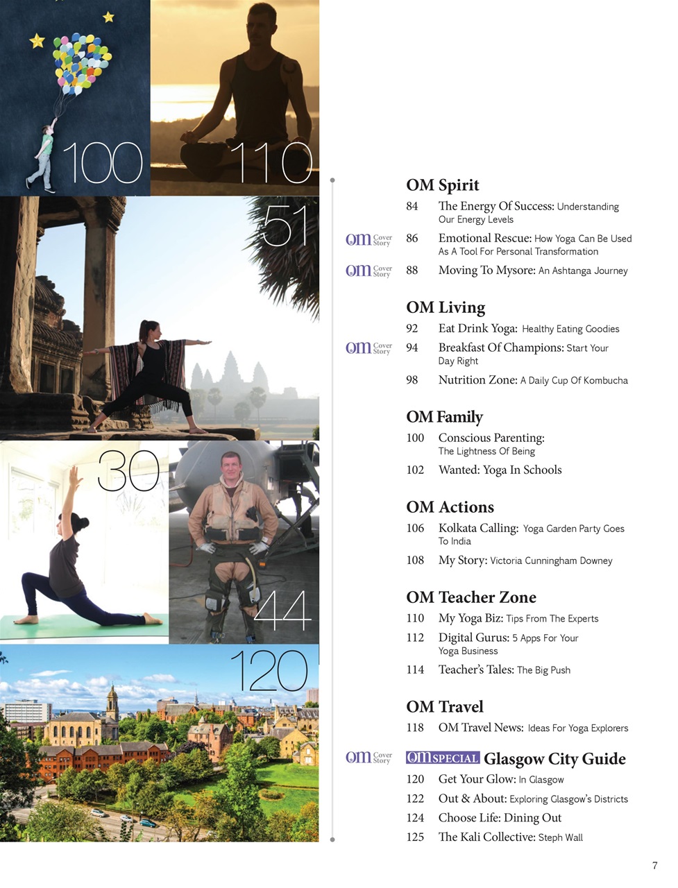 OM Yoga Magazine Preview Pages
