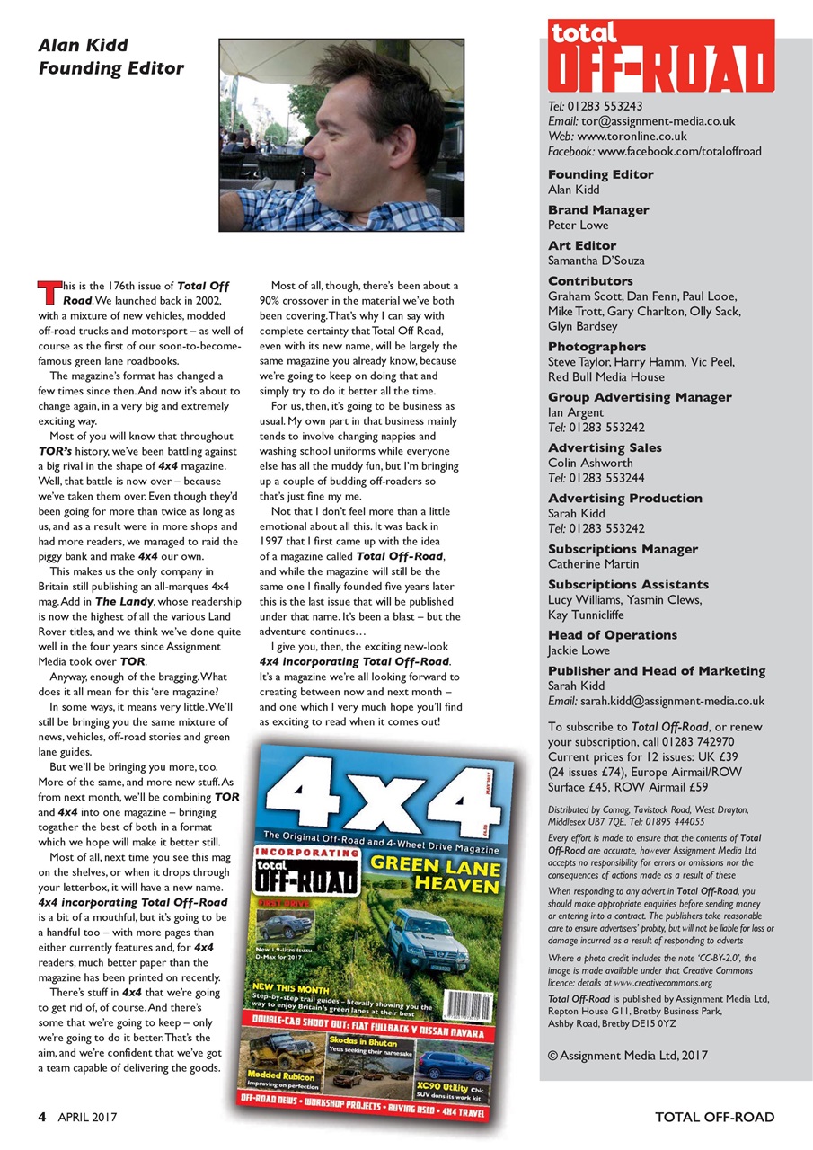Overlander 4X4 Preview Pages
