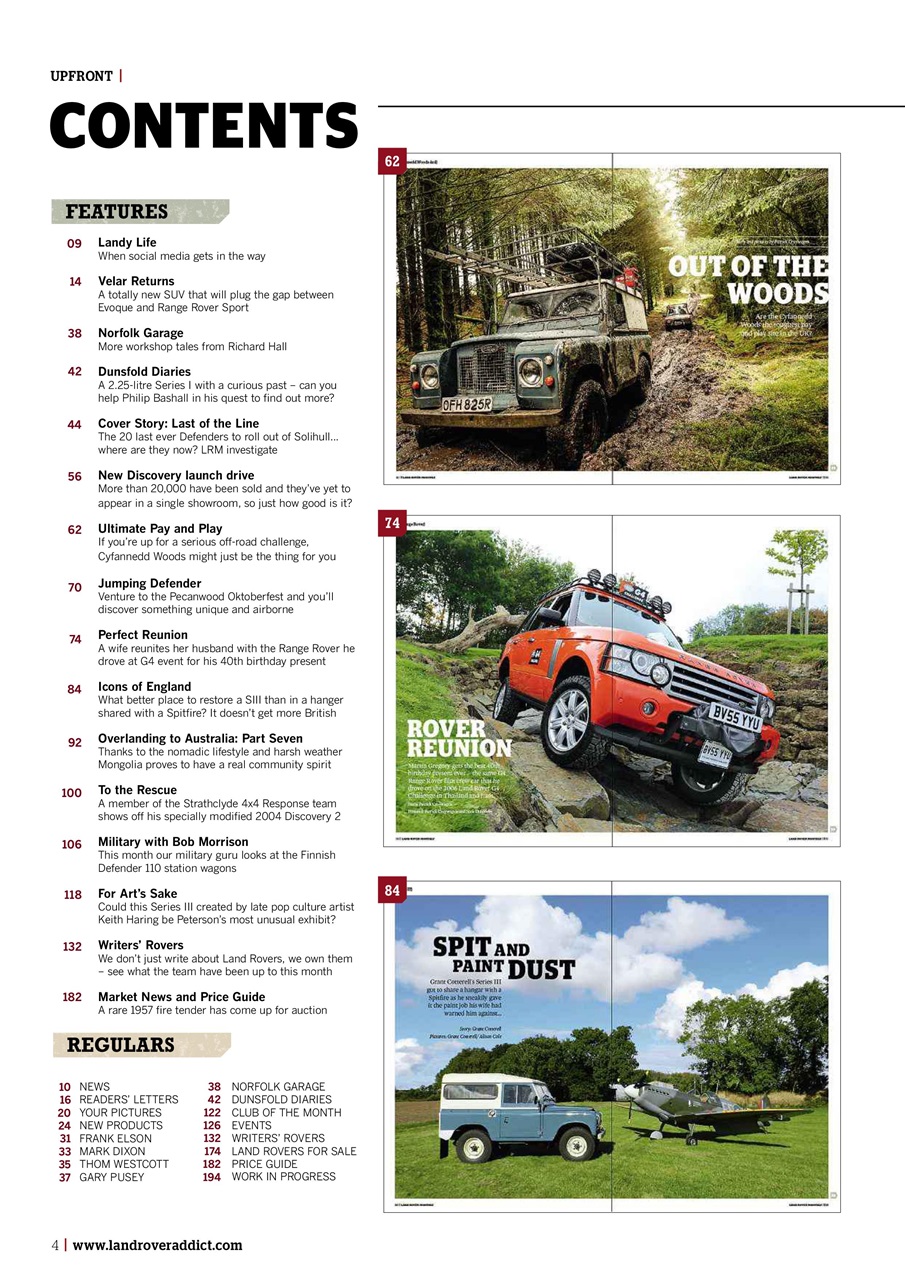 Land Rover Monthly Preview Pages