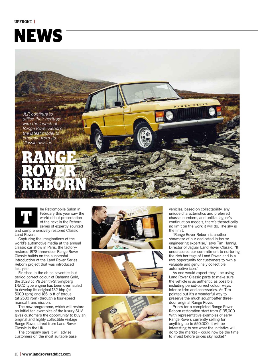 Land Rover Monthly Preview Pages