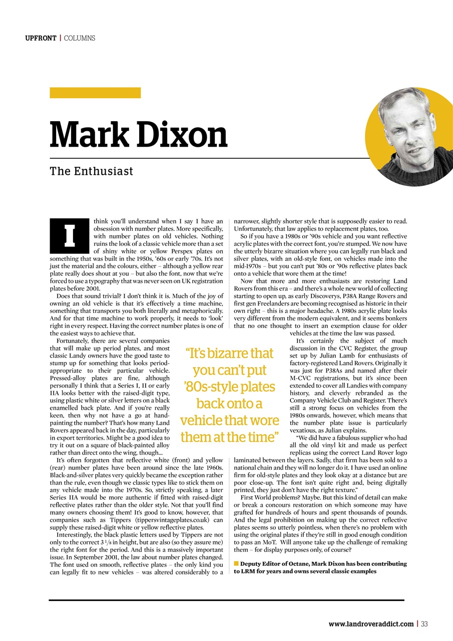Land Rover Monthly Preview Pages