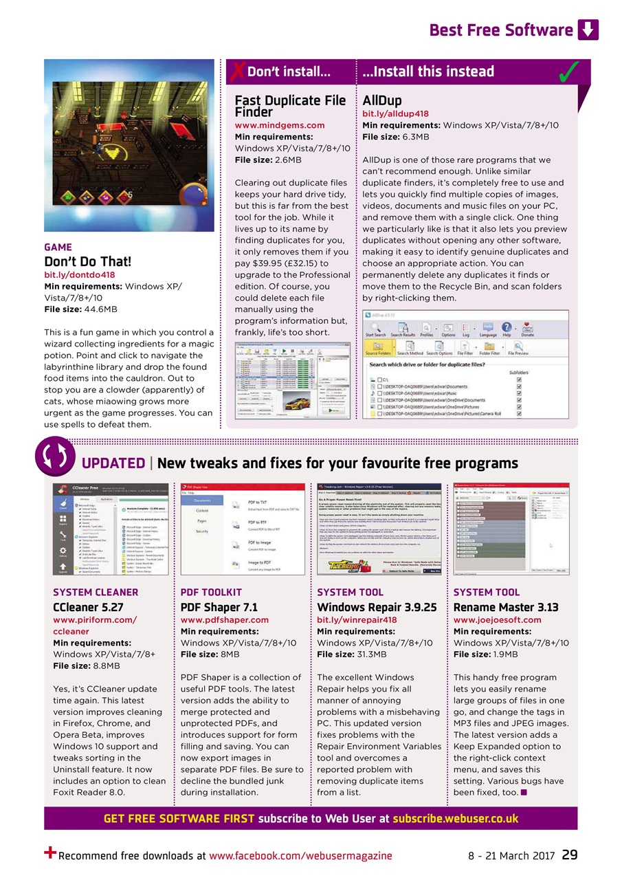 Webuser Preview Pages