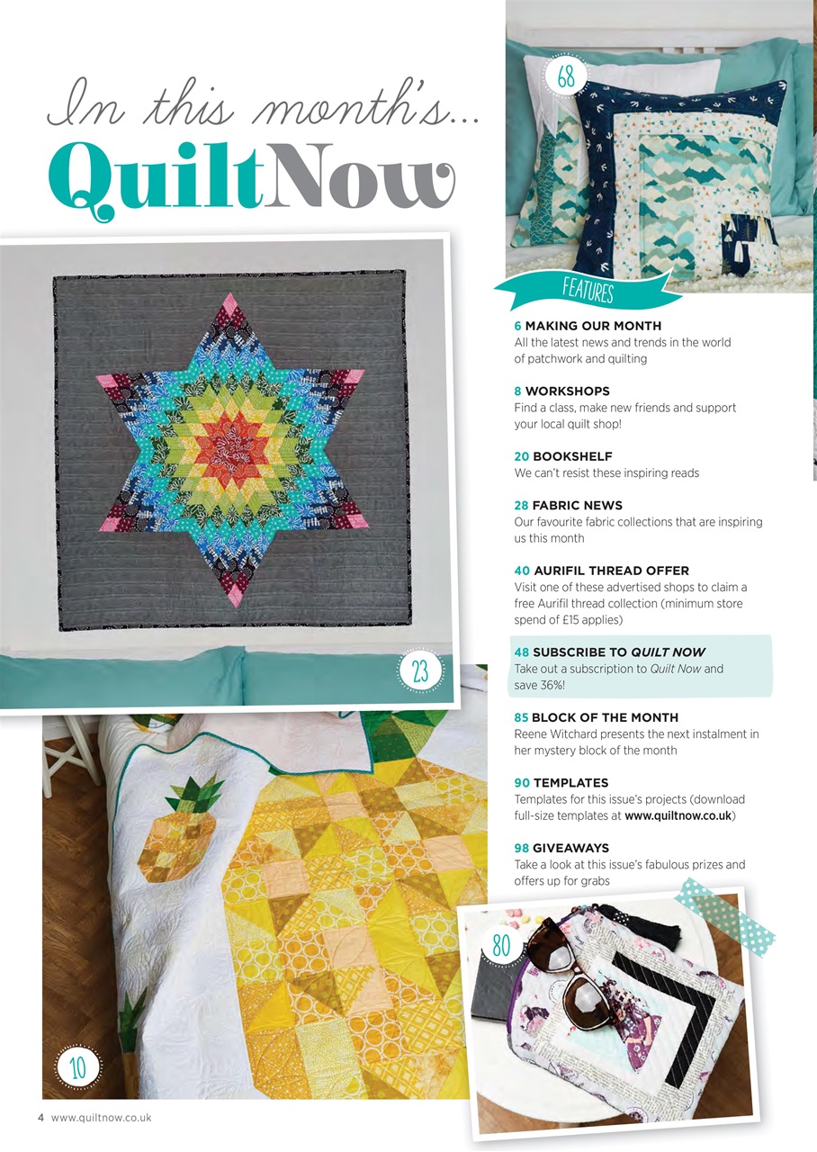 Quilt Now Preview Pages
