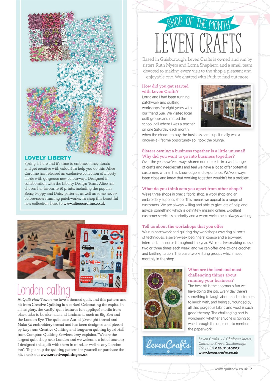 Quilt Now Preview Pages